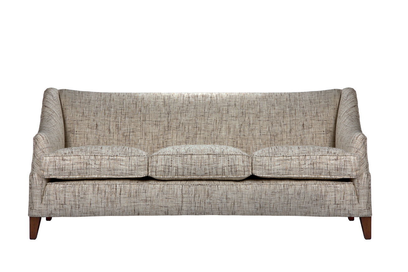 David Seyfried Cavendish Curved Sofa with tapered leg