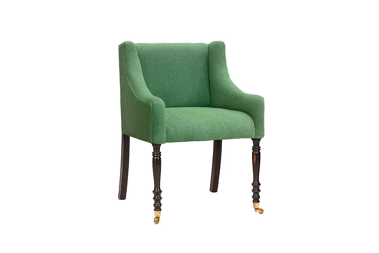 David Seyfried Caxton Dining Chair in Paris l’après-midi Square des Poètes Prairie fabric.