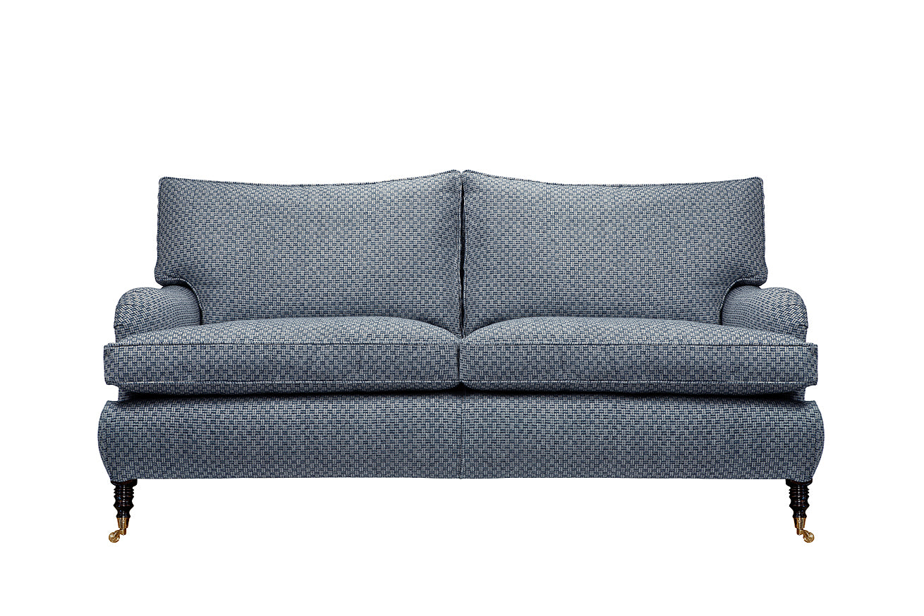 David Seyfried Eaton Sofa in Blue Fabric