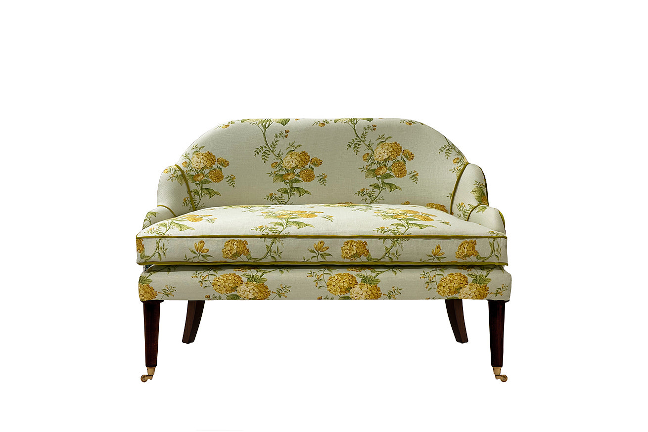 David Seyfried Editor's Grand sofa scallop in Design Archives Heidi Gold fabric