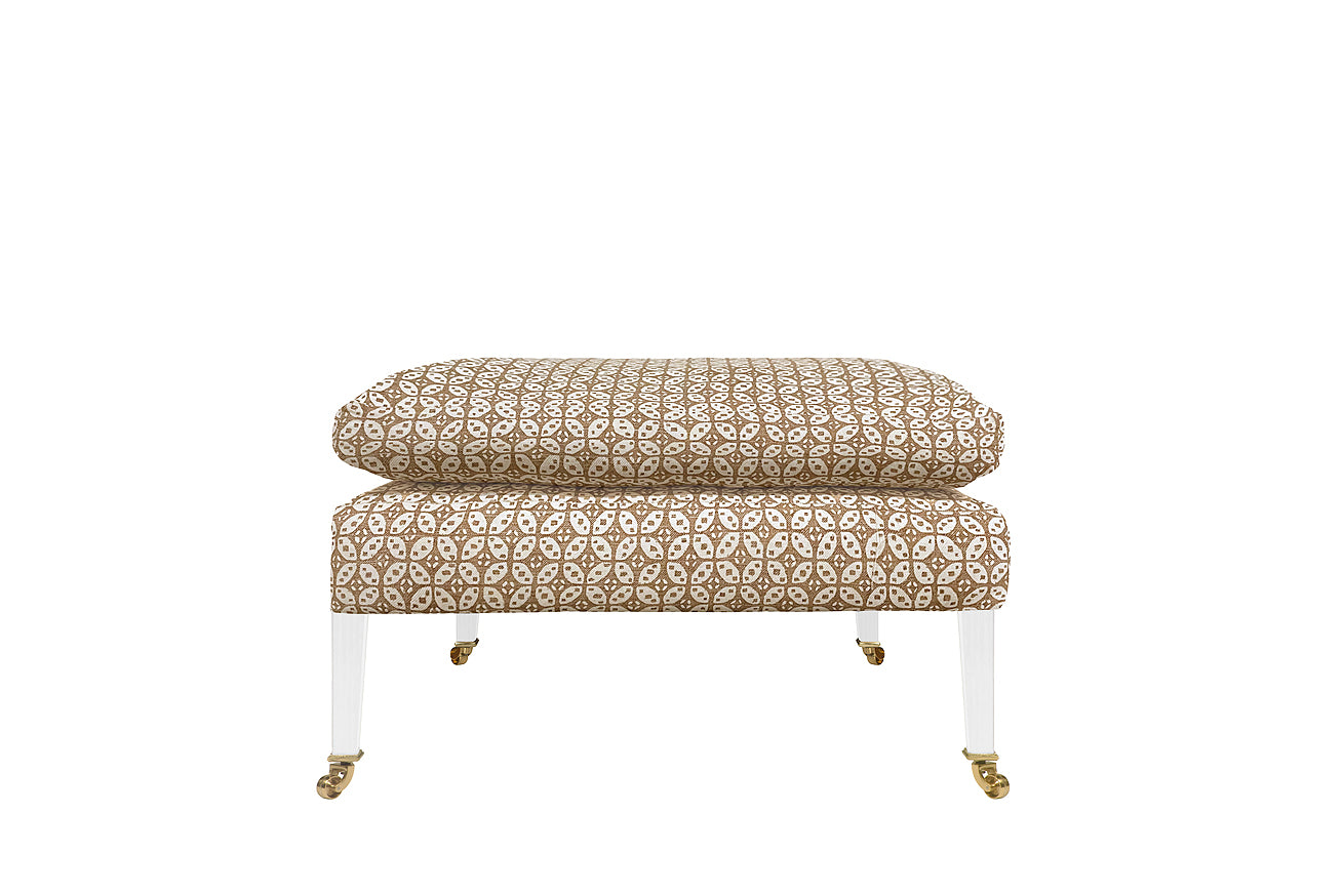 David Seyfried Salvesen Stool in Fermoie Hamble HAMM-013 fabric. Showroom Clearance.