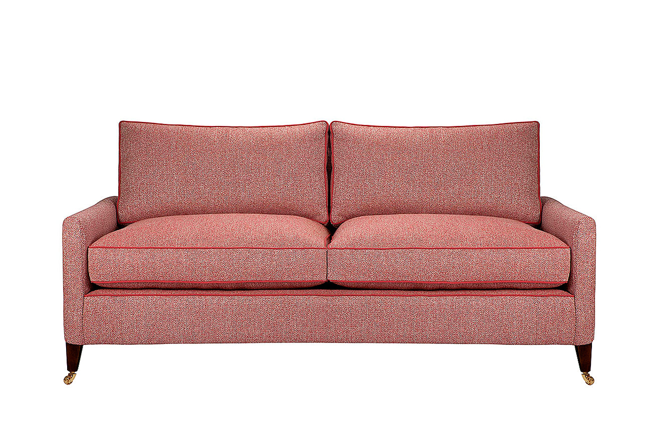 David Seyfried Sanford Sofa in red fabric