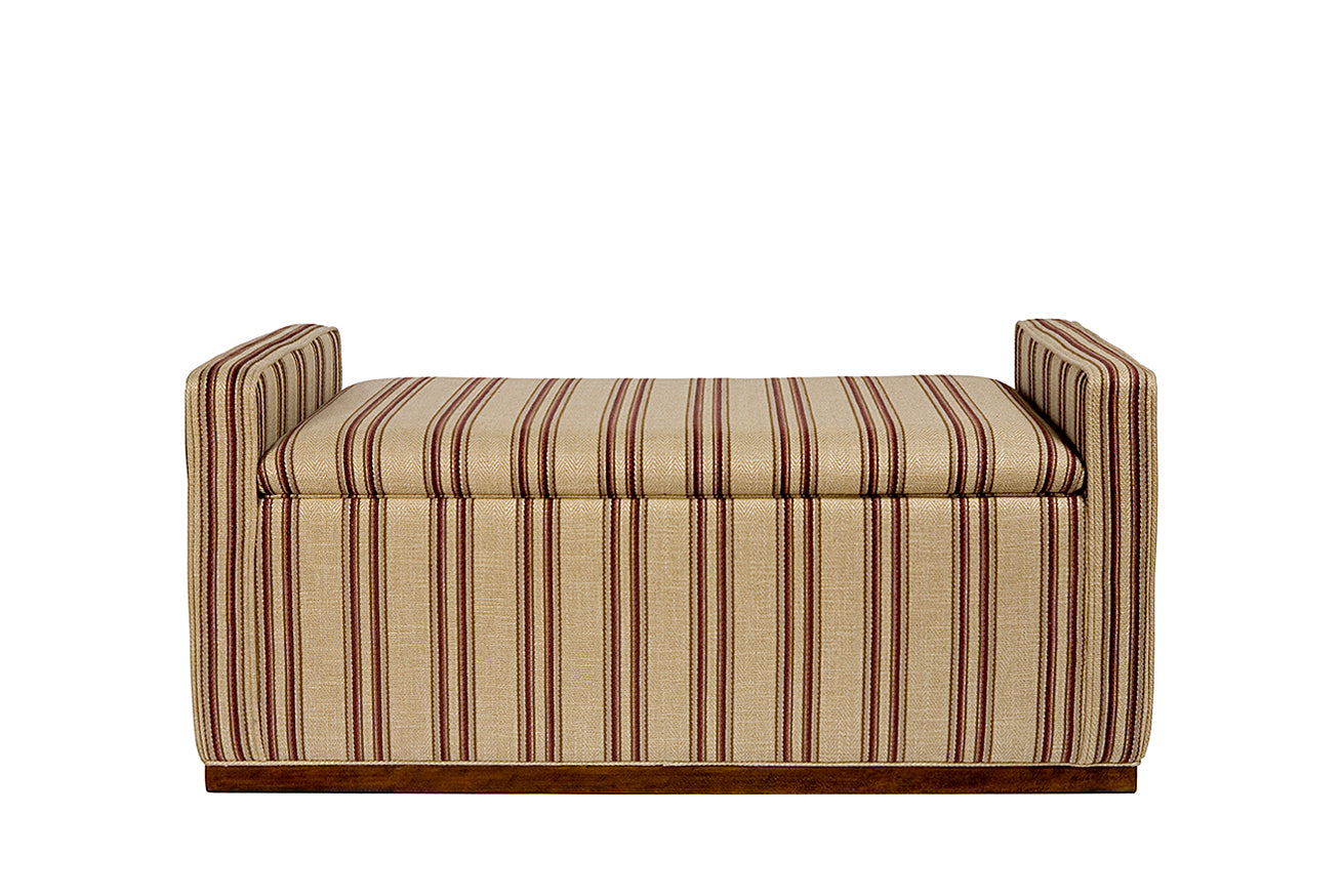 David Seyfried Box Ottoman with Arms