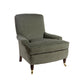 David Seyfried Grenville Chair in green fabric