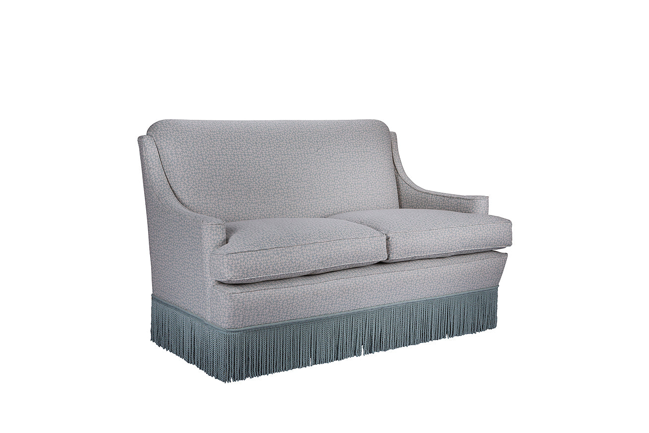 David Seyfried Onslow Sofa with fringe side view