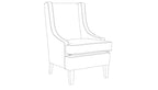 David Seyfried Pembroke Wing Chair sketch
