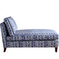 David Seyfried Armless Chaise in Fermoie Whittle WHIT-013 fabric.