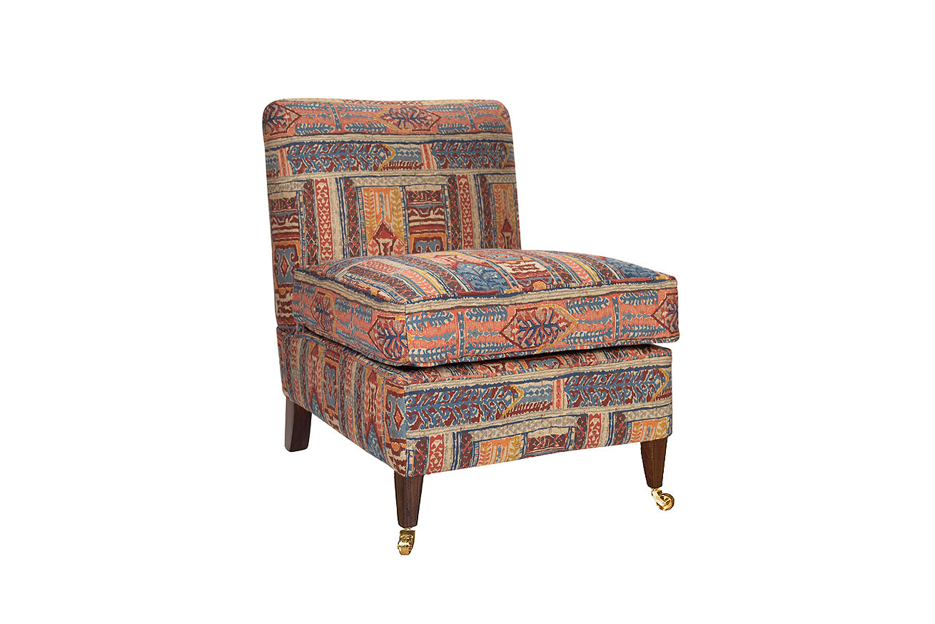 David Seyfried Belgrave Chair in James Hare fabric