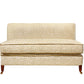 David Seyfried Belgrave Sofa in Sanderson Truffle Wheat fabric with Zoffany Quartz Velvet Camel piping.