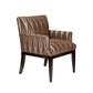 David Seyfried Berkeley Side Chair  in brown fabric