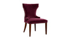 David Seyfried Blanchard Dining Chair in burgandy fabric