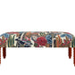 David Seyfried Bobbin Leg stool in Clarence House Aksaka fabric