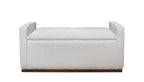 David Seyfried Box Ottoman with Arms in  Vano Riad 902 fabric