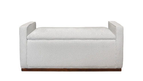 David Seyfried Box Ottoman with Arms in  Vano Riad 902 fabric