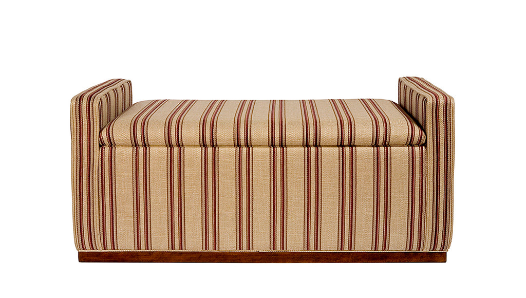 David Seyfried Box Ottoman with Arms