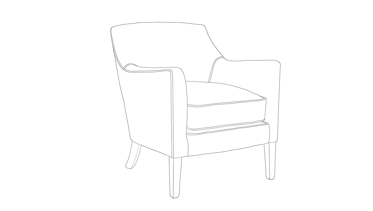 David Seyfried Cadogan Chair (Tapered Leg) sketch