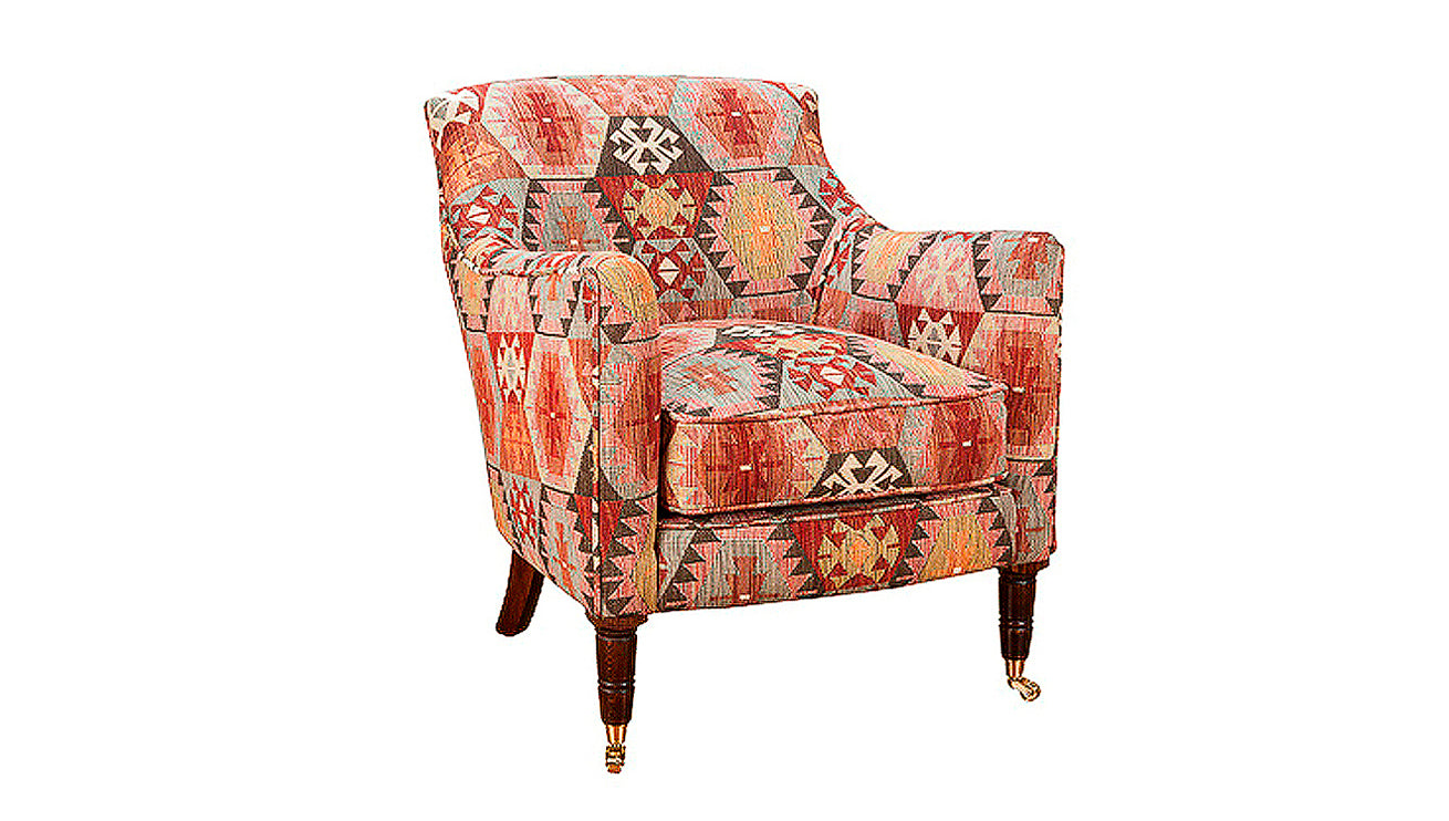 David Seyfried Cadogan Chair (Turned Leg) Kilim pattern
