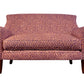 David Seyfried Cadogan Sofa in Rapture & Wright Meander Burnt Sienna fabric