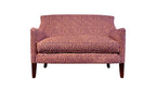 David Seyfried Cadogan Sofa in Rapture & Wright Meander Burnt Sienna fabric