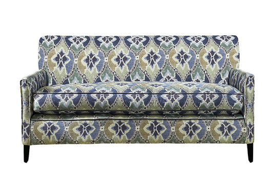 David Seyfried Carlton Sofa in The Design Archives Samarkand Cyras Jade fabric. Showroom Clearance.