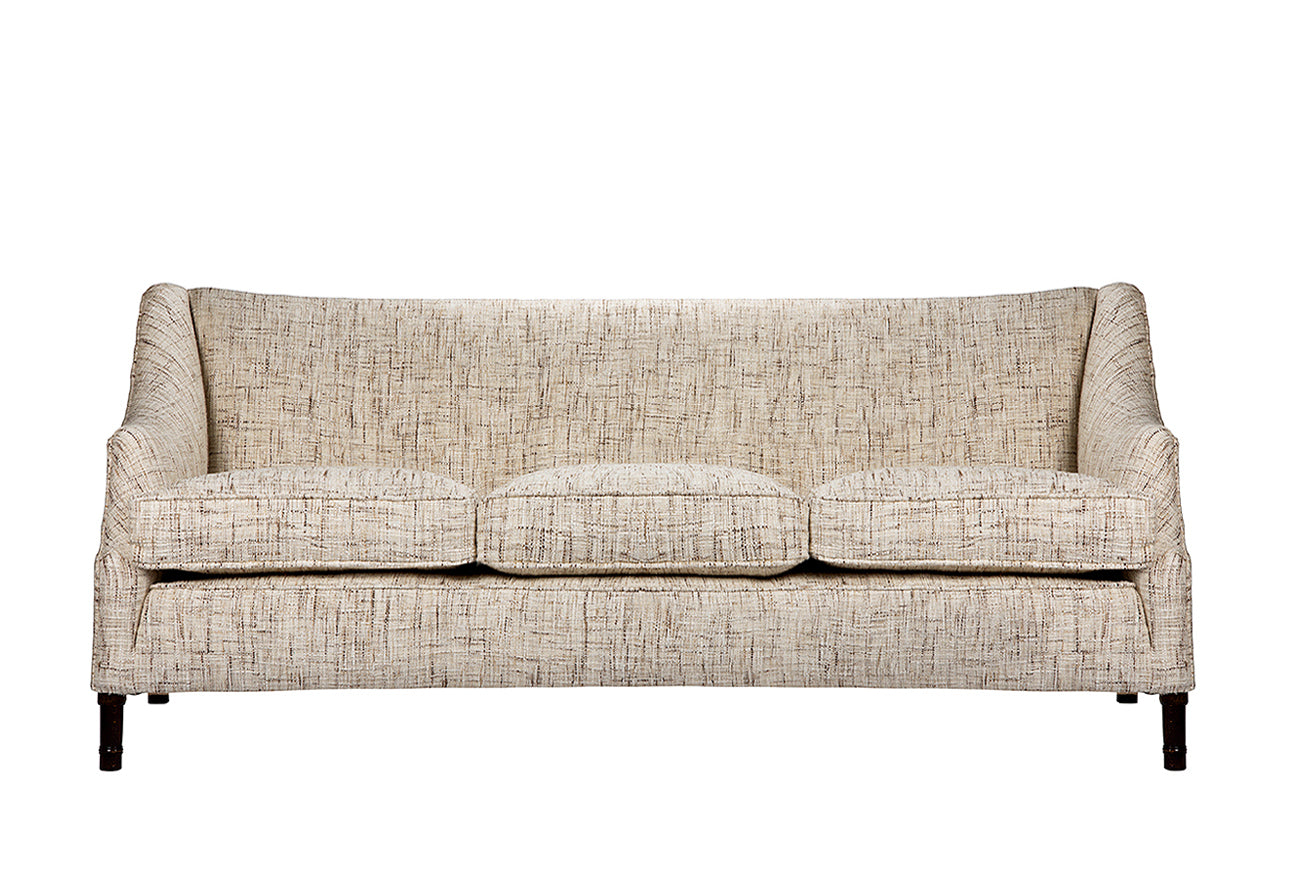 David Seyfried Cavendish Curved Sofa with bamboo leg