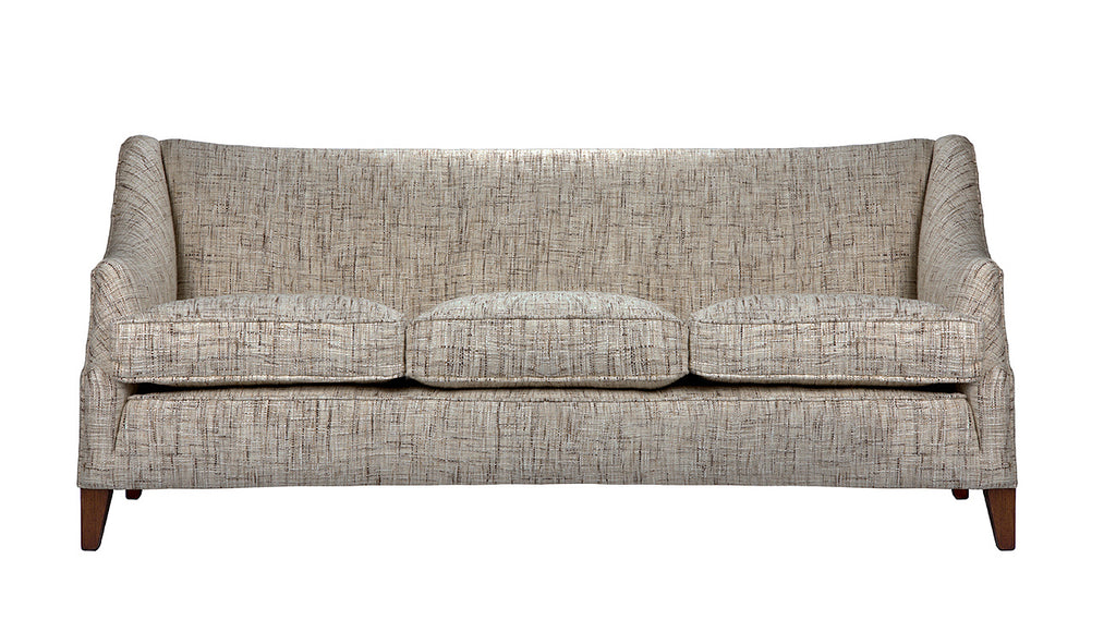 David Seyfried Cavendish Curved Sofa with tapered leg