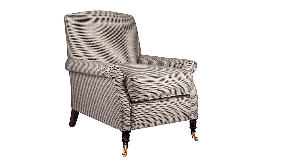 David Seyfried Chelsea Chair in patterned fabric 
