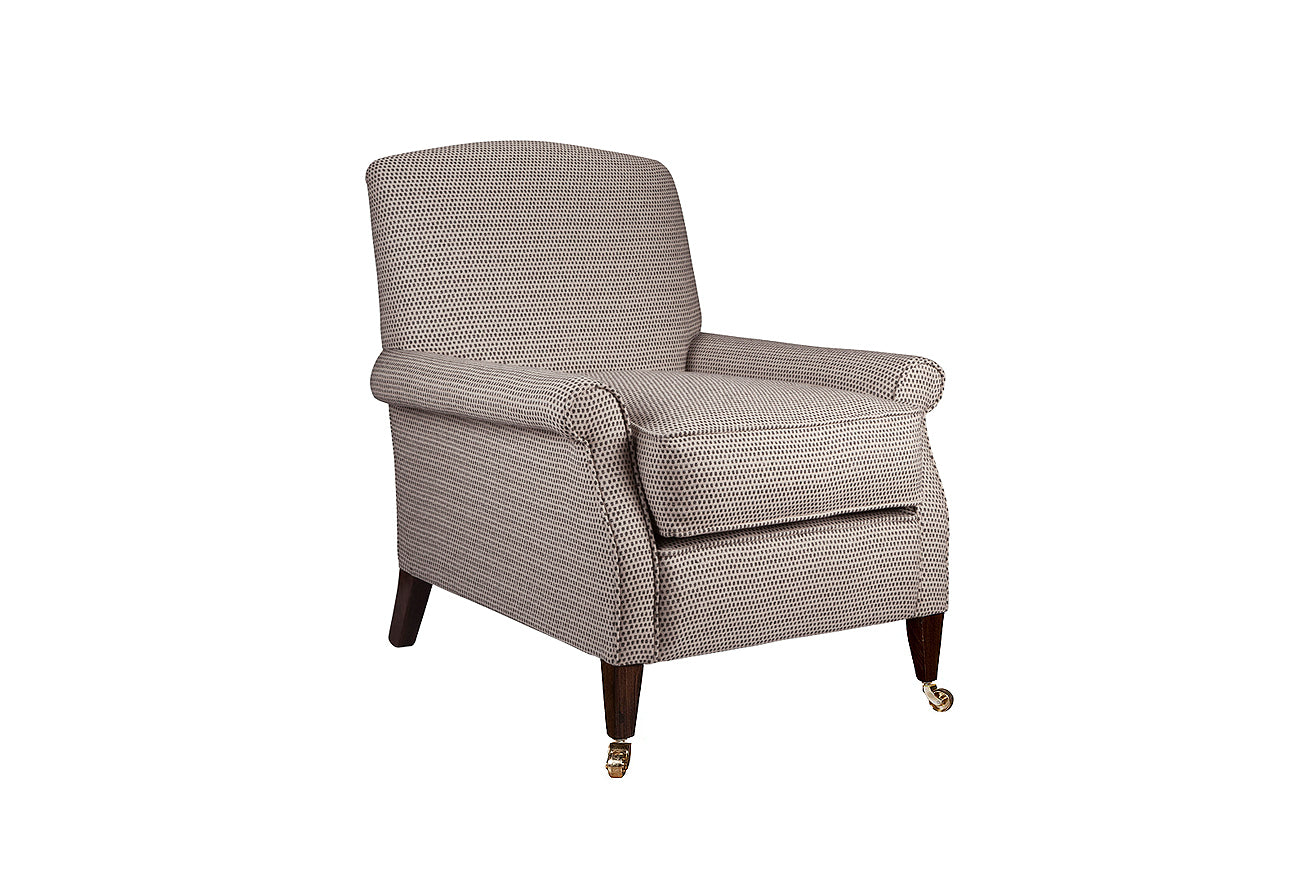 David Seyfried Chelsea Chair in patterned fabric