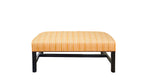 David Seyfried Chippendale Style Stool in orange fabric