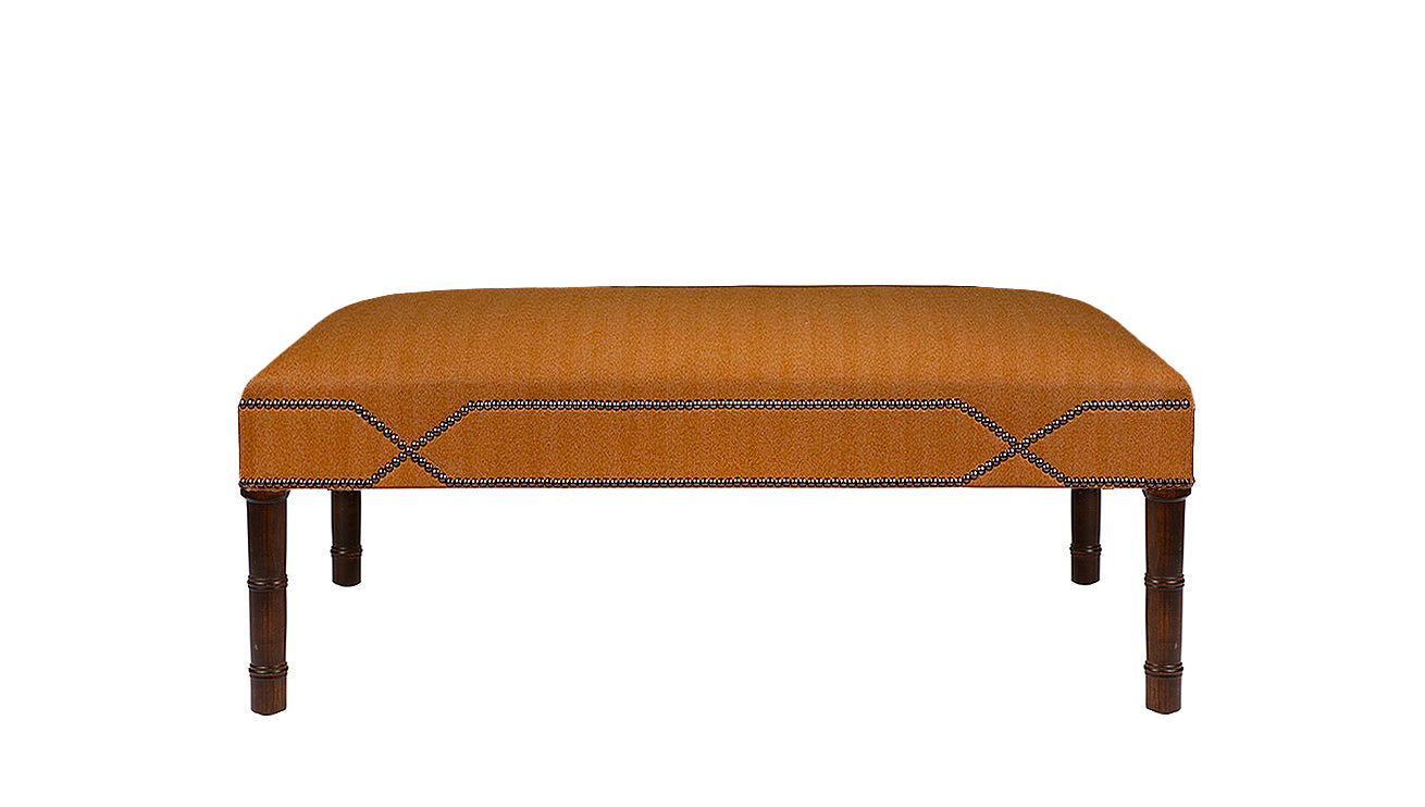 David Seyfried Connaught Stool in brown