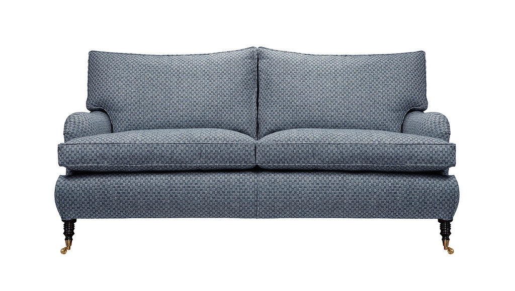 David Seyfried Eaton Sofa in blue fabric
