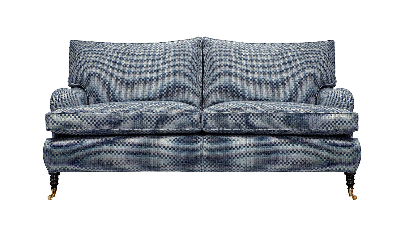 David Seyfried Eaton Sofa in blue fabric