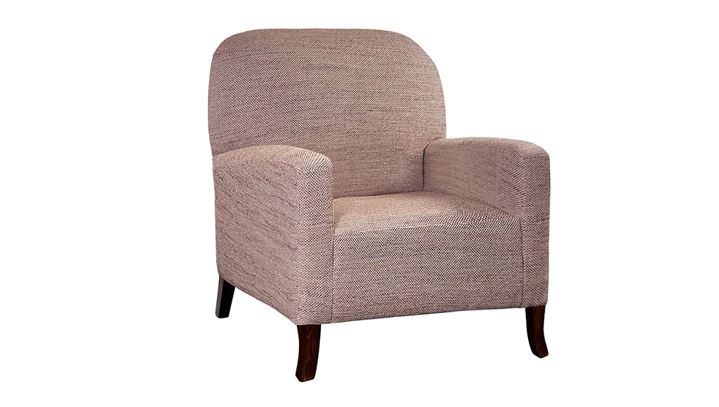 David Seyfried Eccleston Chair  in Marvic Lustria Sienna fabric. Showroom Clearance
