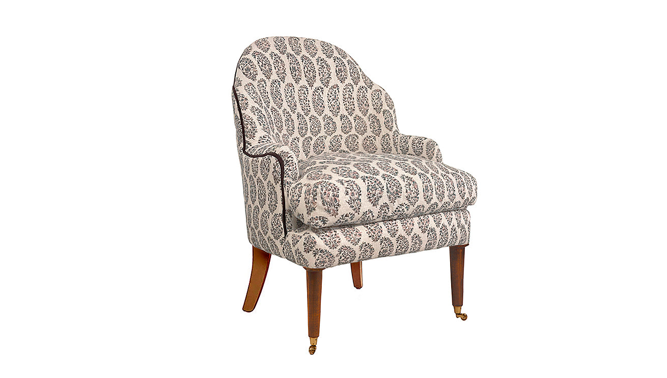 David Seyfried Editors Chair (Large)
 in Mark Alexander Jaipur Cumin fabric
