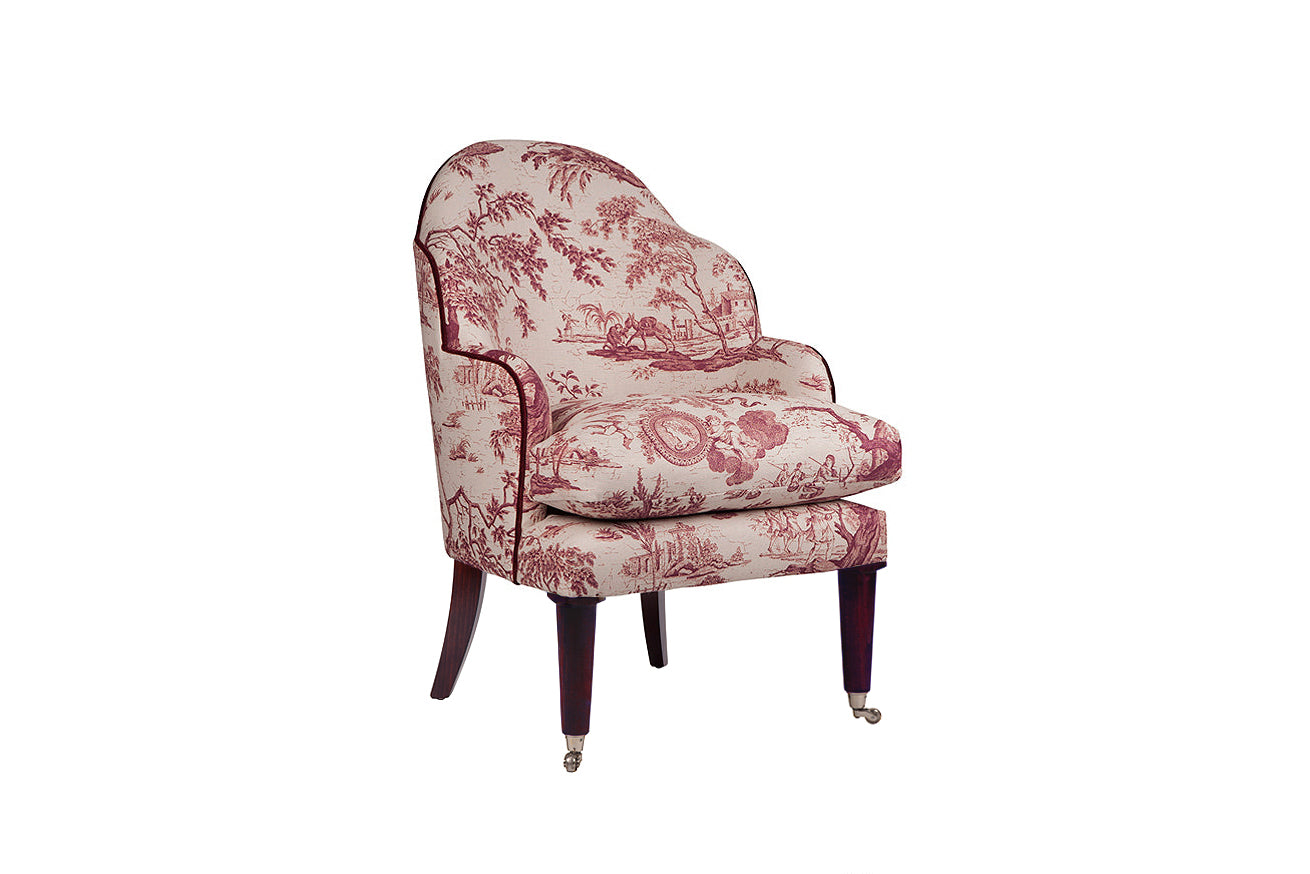 David Seyfried Editors Chair (Large) in toile pattern