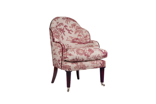 David Seyfried Editors Chair (Large) in toile pattern