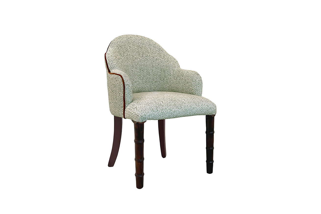 David Seyfried Editors Dining Chair with Bamboo Legs