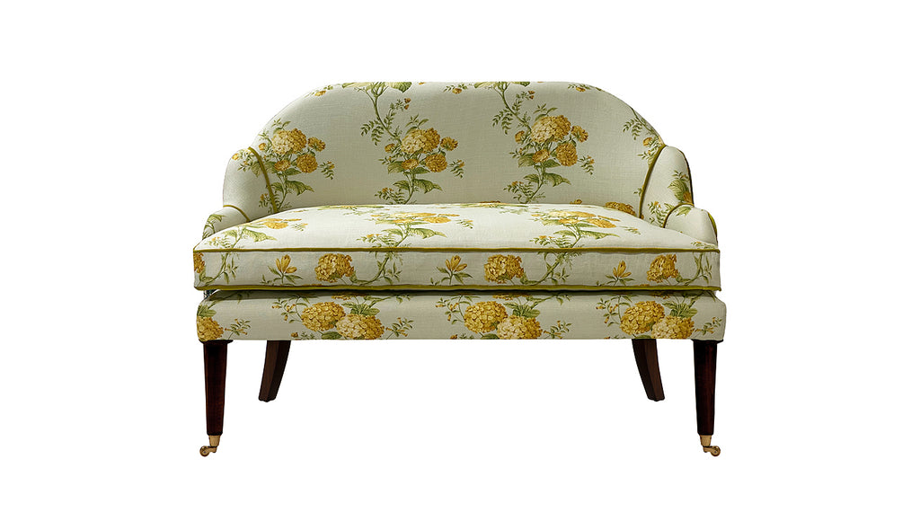 David Seyfried Editor's Grand sofa scallop in Design Archives Heidi Gold fabric