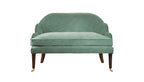 David Seyfried Editor's Grand sofa scallop in Avalon Laguna fabric