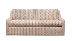 David Seyfried Egerton Sofa in James Hare Aura Stripe Coral / Pink fabric