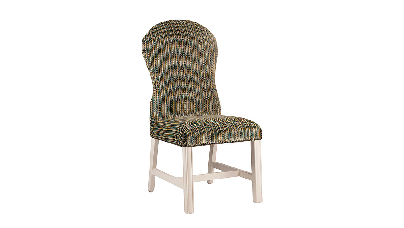 David Seyfried Eldon Dining Chair with Stretchers