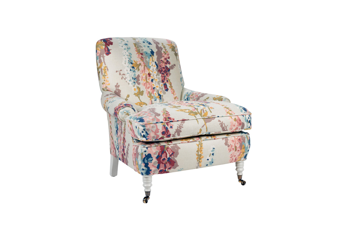 David Seyfried Grenville Chair in floral fabric