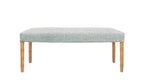 David Seyfried Gresham Stool in Fermoie Wicker N-116 fabric