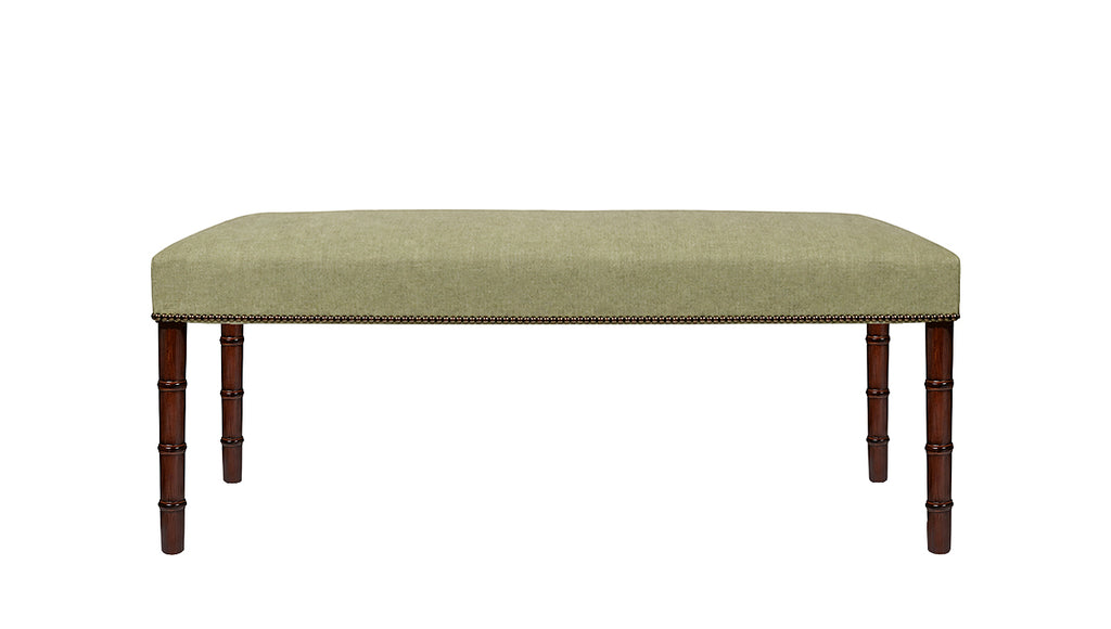 David Seyfried Gresham Stool with mahogany legs