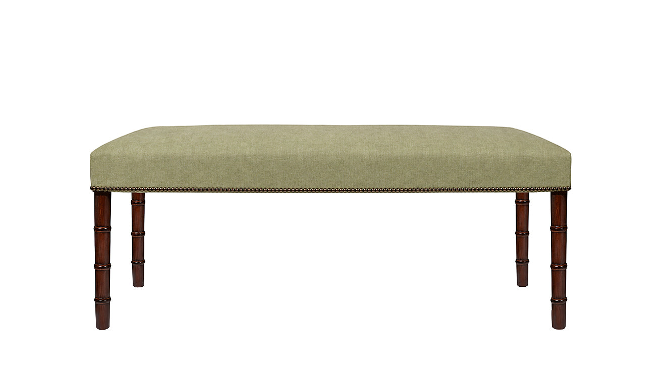 David Seyfried Gresham Stool with mahogany legs