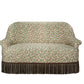 David Seyfried Grosvenor sofa in Namay Samay Alga Chestnut fabric with Samuel & Sons Margaux Aubergine Bullion Fringe