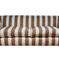 David Seyfried Harrington Grand Sofa in Nicky Haslam Balcony Stripe Unearthly Brown fabric. Showroom Clearance 