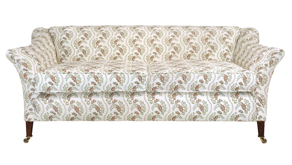 David Seyfried Harrington Grand Sofa in Rapture & Wright Mimosa fabric