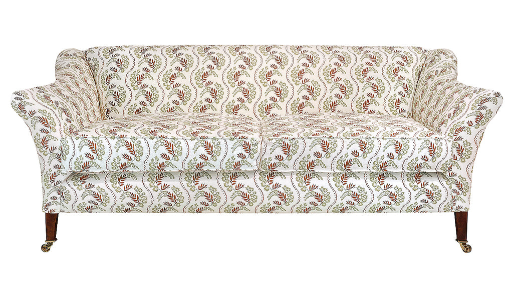 David Seyfried Harrington Grand Sofa in Rapture & Wright Mimosa fabric