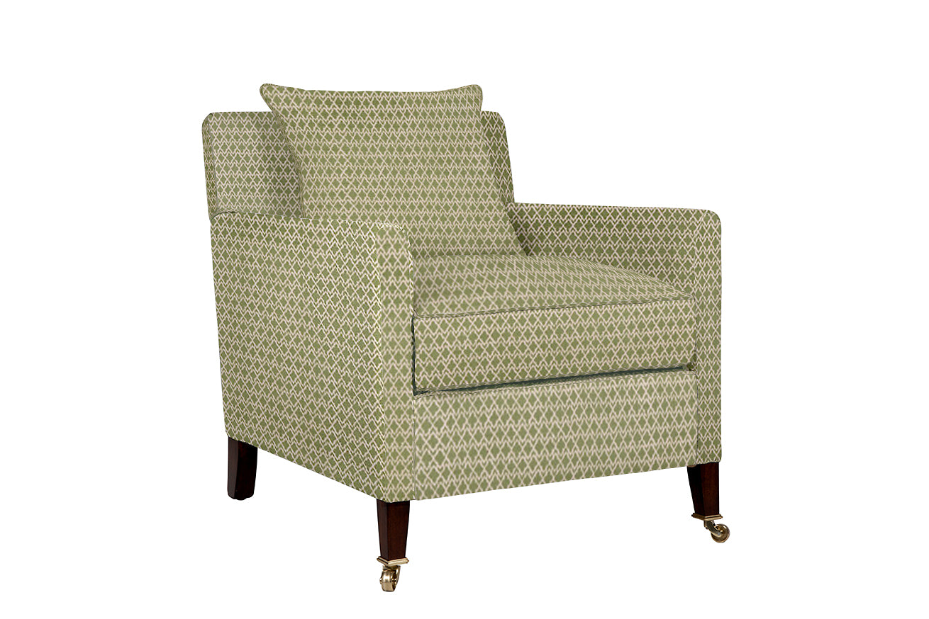 David Seyfried Kendrick arm chair in GP&J Baker Merrin Green